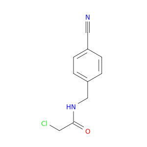 2-chloro-N-[(4-cyanophenyl)methyl]acetamide