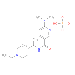 N-(5-DIETHYLAMINOPENTAN-2-YL)-6-DIMETHYLAMINO-PYRIDINE-3-CARBOXAMIDE; PHOSPHORIC ACID