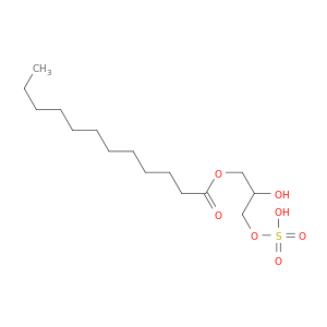 Dodecanoic acid, 2-hydroxy-3-(sulfooxy)propyl ester