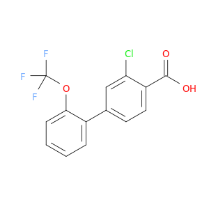 2-Chloro-4-[2-(trifluoromethoxy)phenyl]benzoic acid