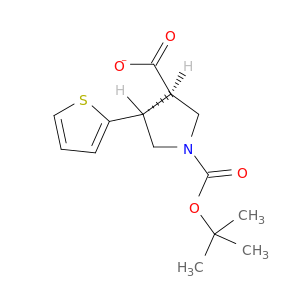 反式-N-Boc-4-(2-噻吩基)吡咯烷-3-羧酸