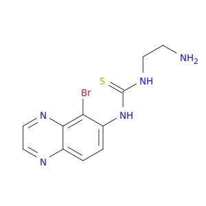 N-(2-氨基乙基)-N'-(5-溴-6-喹喔啉基)硫脲