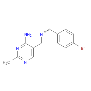 5-({[(e)-(4-bromophenyl)methylidene]amino}methyl)-2-methylpyrimidin-4-amine