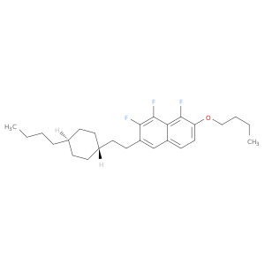 Naphthalene, 7-butoxy-3-[2-(trans-4-butylcyclohexyl)ethyl]-1,2,8-trifluoro-
