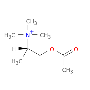 2-Propanaminium, 1-(acetyloxy)-N,N,N-trimethyl-, (2S)-