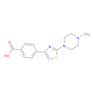 4-[2-(4-甲基-哌嗪-1-基)-噻唑-4-基]-苯甲酸