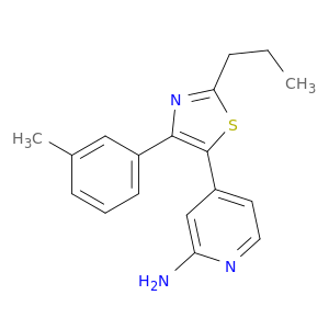 4-[4-(3-METHYLPHENYL)-2-PROPYL-1,3-THIAZOL-5-YL]-2-PYRIDYLAMINE