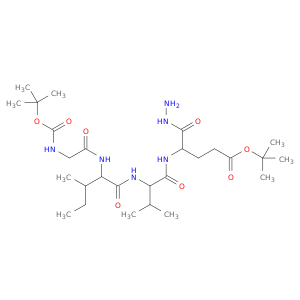 tert-butyl 4-(hydrazinecarbonyl)-4-[[3-methyl-2-[[3-methyl-2-[[2-(tert-butoxycarbonylamino)acetyl]amino]pentanoyl]amino]butanoyl]amino]butanoate