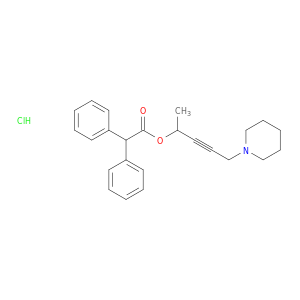 Acetic acid, diphenyl-,1-methyl-4-piperidino-2-butynyl ester hydrochloride (8CI)