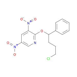 Pyridine, 2-(4-chloro-1-phenylbutoxy)-3,5-dinitro-