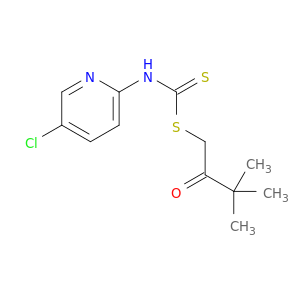Carbamodithioic acid,(5-chloro-2-pyridinyl)-, 3,3-dimethyl-2-oxobutyl ester (9CI)