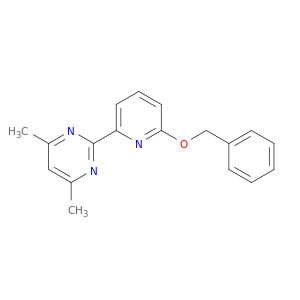 Pyrimidine, 4,6-dimethyl-2-[6-(phenylmethoxy)-2-pyridinyl]-