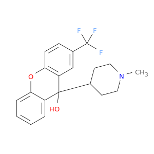 9H-Xanthen-9-ol, 9-(1-methyl-4-piperidinyl)-2-(trifluoromethyl)-