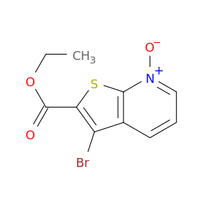 Thieno[2,3-b]pyridine-2-carboxylic acid, 3-bromo-, ethyl ester, 7-oxide