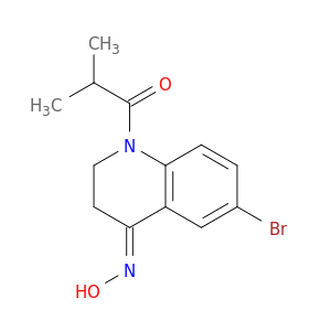 4(1H)-Quinolinone,6-bromo-2,3-dihydro-1-(2-methyl-1-oxopropyl)-, 4-oxime