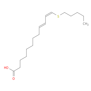 9,11-Dodecadienoic acid, 12-(pentylthio)-, (E,Z)-