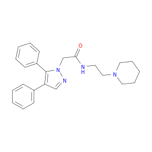 1H-Pyrazole-1-acetamide, 4,5-diphenyl-N-[2-(1-piperidinyl)ethyl]-