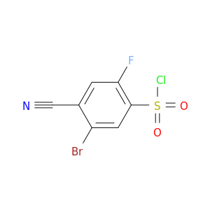 5-Bromo-4-cyano-2-fluorobenzene-1-sulfonyl Chloride