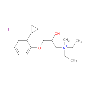 1-Propanaminium,3-(2-cyclopropylphenoxy)-N,N-diethyl-2-hydroxy-N-methyl-, iodide (1:1)