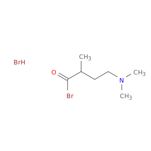 Butanoyl bromide, 4-(dimethylamino)-2-methyl-, hydrobromide