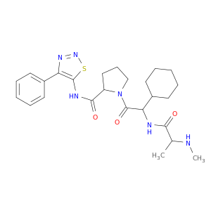 (S)-1-((S)-2-环己基-2-((S)-2-(甲基氨基)丙酰胺基)乙酰基)-N-(4-苯基-1,2,3-噻二唑-5-基)吡咯烷-2-甲酰胺