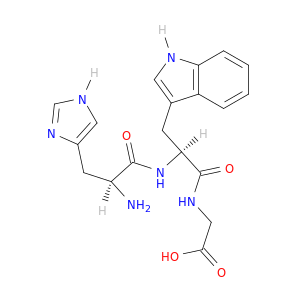 Glycine, N-(N-L-histidyl-L-tryptophyl)-