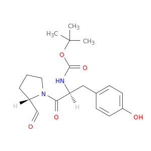 TERT-BUTYL N-[(2S)-1-[(2S)-2-FORMYLPYRROLIDIN-1-YL]-3-(4-HYDROXYPHENYL)-1-OXO-PROPAN-2-YL]CARBAMATE