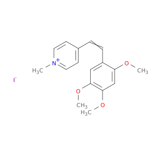 Pyridinium, 1-methyl-4-[2-(2,4,5-trimethoxyphenyl)ethenyl]-, iodide
