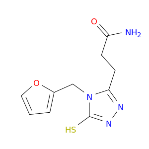 3-[4-(Furan-2-ylmethyl)-5-sulfanyl-4H-1,2,4-triazol-3-yl]propanamide