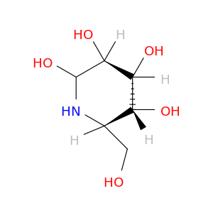2,3,4,5-Piperidinetetrol, 6-(hydroxymethyl)-