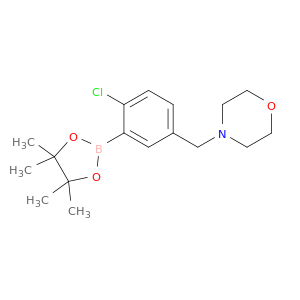 4-(4-氯-3-(4,4,5,5-四甲基-1,3,2-二氧硼杂环戊烷-2-基)苯基)吗啉