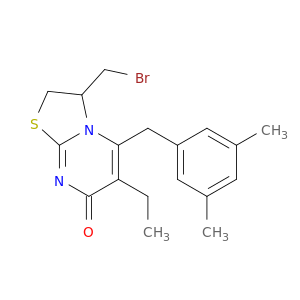 3-(bromomethyl)-5-(3,5-dimethylbenzyl)-6-ethyl-2,3-dihydro-7h-[1,3]thiazolo[3,2-a]pyrimidin-7-one