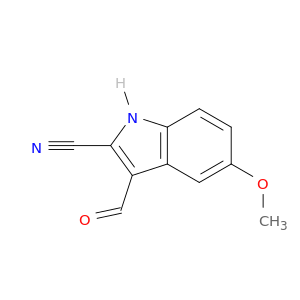 1H-Indole-2-carbonitrile, 3-formyl-5-methoxy-