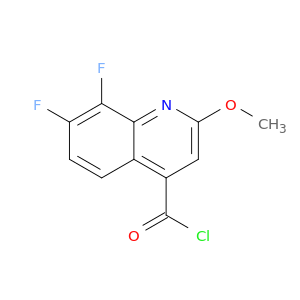 7,8-difluoro-2-methoxyquinoline-4-carbonylchloride