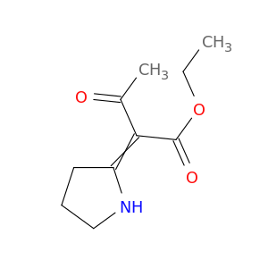 Butanoic acid, 3-oxo-2-(2-pyrrolidinylidene)-, ethyl ester