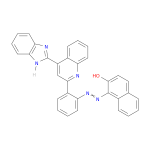 2-Naphthalenol, 1-[[2-[4-(1H-benzimidazol-2-yl)-2-quinolinyl]phenyl]azo]-