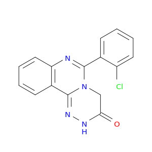 2H-[1,2,4]Triazino[4,3-c]quinazolin-3(4H)-one, 6-(2-chlorophenyl)-
