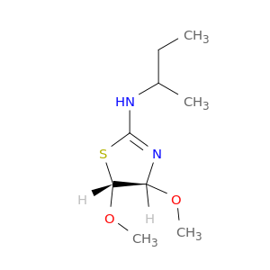 2-Thiazolamine, 4,5-dihydro-4,5-dimethoxy-N-(1-methylpropyl)-, trans-