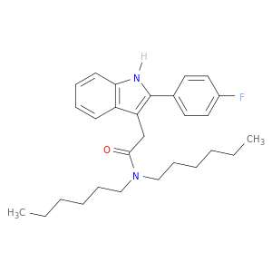 2-(4-氟苯基)-N,N-二己基-1H-吲哚-3-乙酰胺