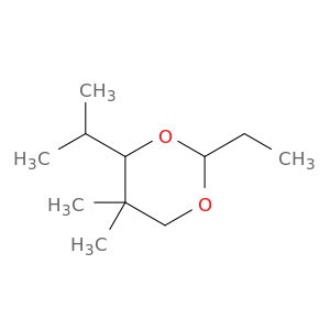 1,3-Dioxane, 2-ethyl-5,5-dimethyl-4-(1-methylethyl)-