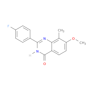 4(3H)-Quinazolinone, 2-(4-fluorophenyl)-7-methoxy-8-methyl-