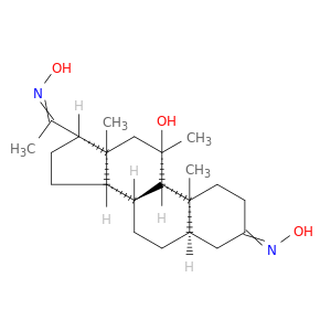 Pregnane-3,20-dione,11-hydroxy-11-methyl-, dioxime, (5b,11b)- (9CI)