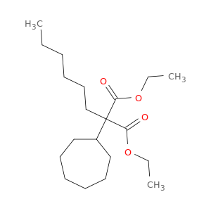 Propanedioic acid,2-cycloheptyl-2-hexyl-, 1,3-diethyl ester