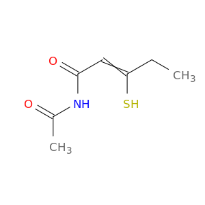 2-Pentenamide, N-acetyl-3-mercapto-