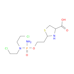 4-Thiazolidinecarboxylicacid, 2-[2-[[amino[bis(2-chloroethyl)amino]phosphinyl]oxy]ethyl]-