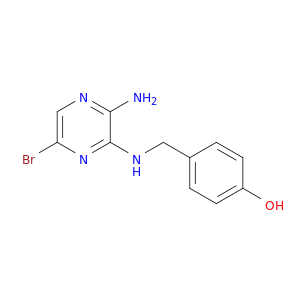 Phenol, 4-[[(3-amino-6-bromopyrazinyl)amino]methyl]-