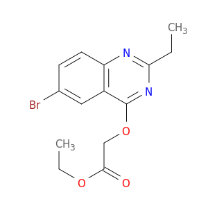 Acetic acid, [(6-bromo-2-ethyl-4-quinazolinyl)oxy]-, ethyl ester
