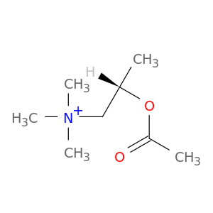 1-Propanaminium, 2-(acetyloxy)-N,N,N-trimethyl-, (2S)-