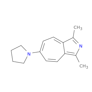 Cyclohepta[c]pyrrole, 1,3-dimethyl-6-(1-pyrrolidinyl)-