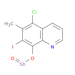 5-CHLORO-7-IODO-6-METHYL-8-(STIBOSOOXY)-QUINOLINE
